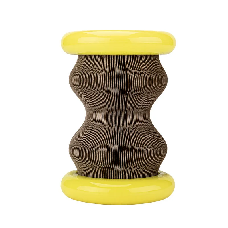 Magic organ corrugated paper wheel cat scratching board toy in Wonderful Cat Scratch Wheel colour