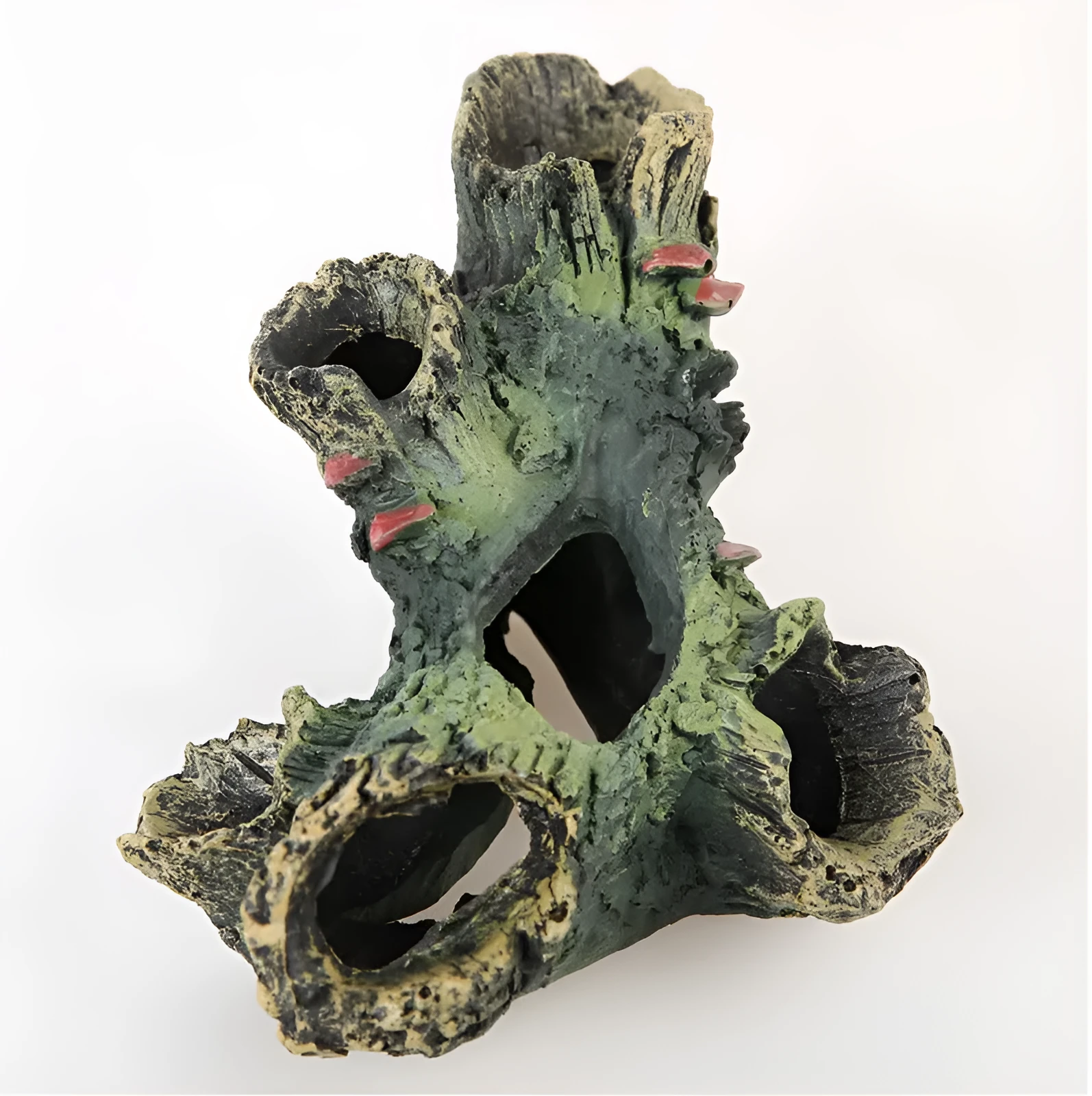 Resin fish tank ornament with old diamond-shaped tree branches style for aquarium landscaping