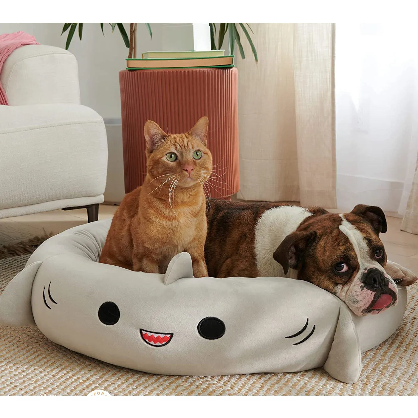 Light gray super soft plush four seasons pet pad for dogs – cloth sleeping mat in 50x50cm size