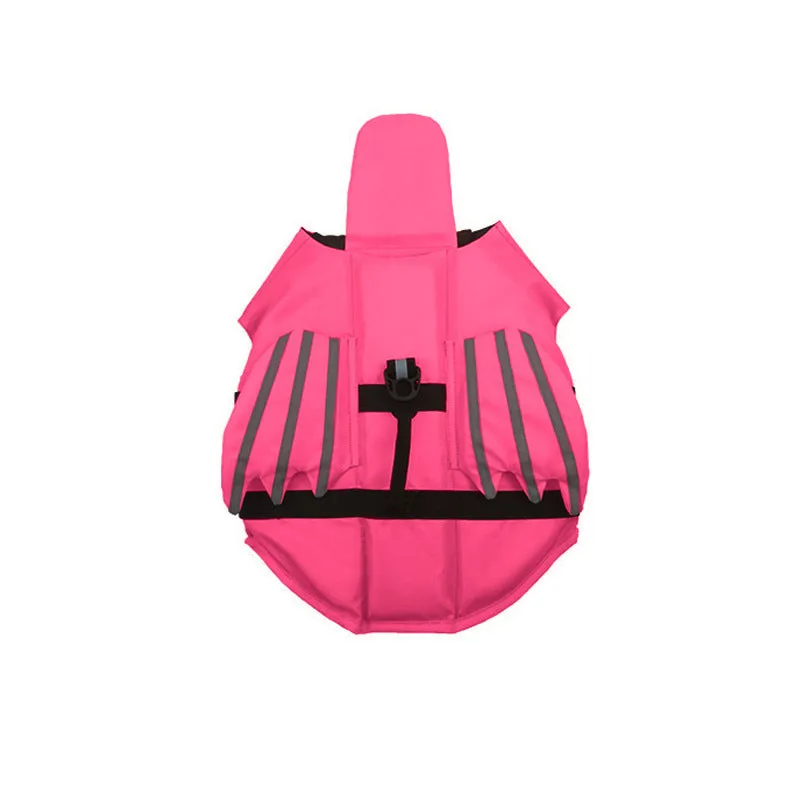 Angel Wings reflective polyester pet life jacket in blue and orange for dogs
