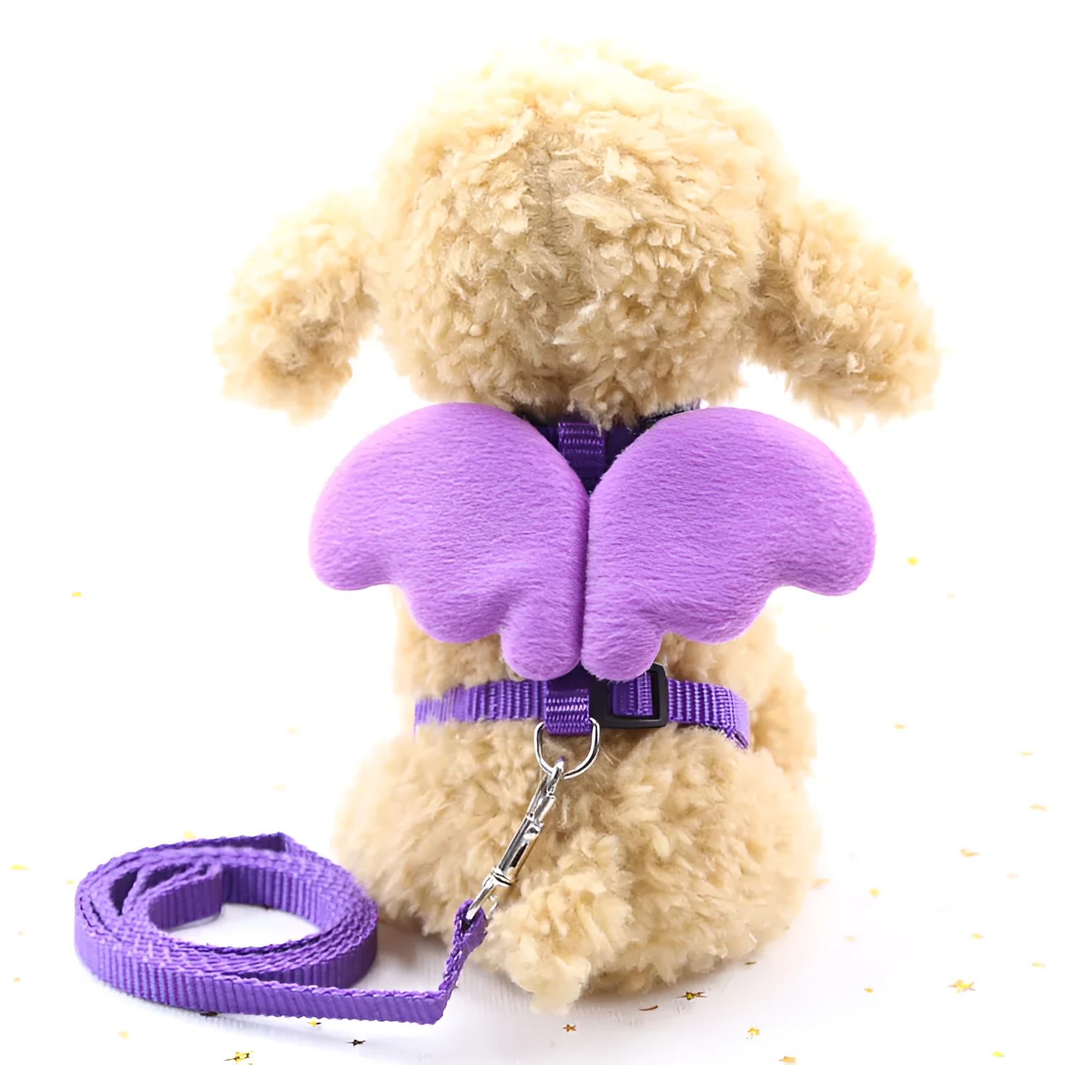 Cute Angel nylon dog leash in blue with fixed-length traction belt design for small to medium dogs