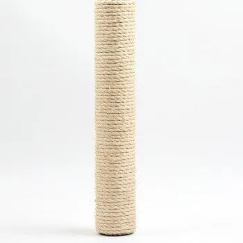 53cm cat scratch column with sisal rope and wood, available in floor mounted and wall type configurations