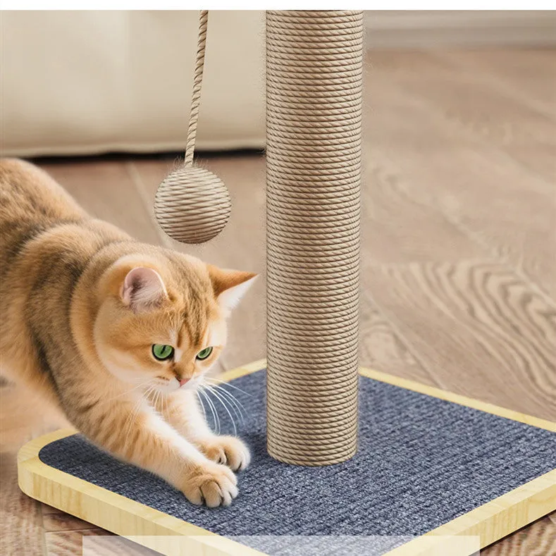 Windmill design cat climbing frame toy with a scratch-resistant chip hanging ball.