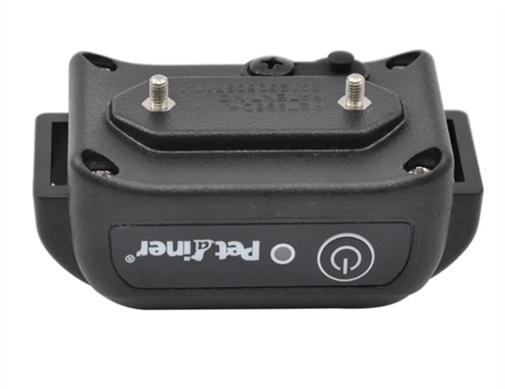 998DBB remote dog training collar with blue LCD screen and waterproof TPU receiver for two dogs
