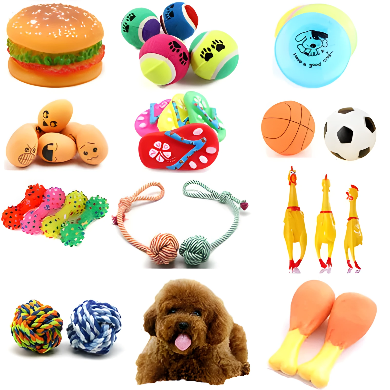 Pet dog toy ball made from vinyl, available in a colourful design suitable for dogs and cats