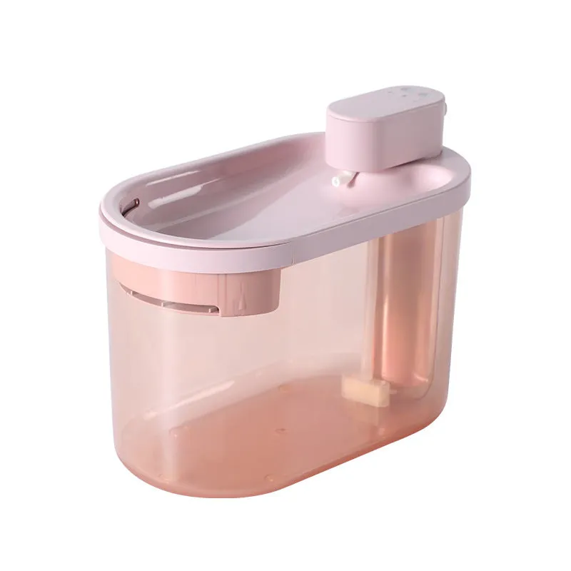 Automatic plastic drinking bowl for cats with infrared sensor, grey colour