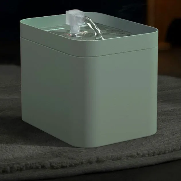 Automatic circulating water dispenser for pets with 1.5L tank, food-grade material, and gear adjustment