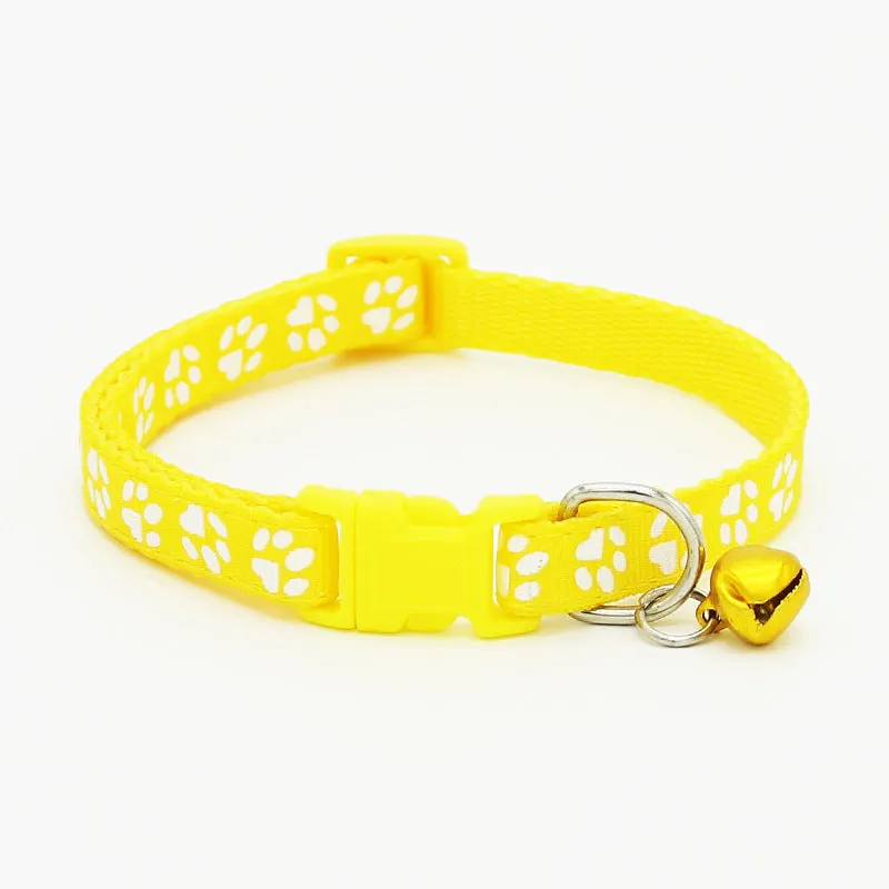 Pet cat bell collar in black with adjustable 1.0cm band width for small pets