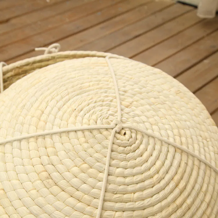 Straw cat hammock with climbing frame 50cm natural hemp rope cat bed