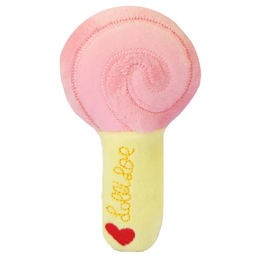 Gooddog plush fruit dog toys with squeaker, including banana and chicken leg shapes, on a white background