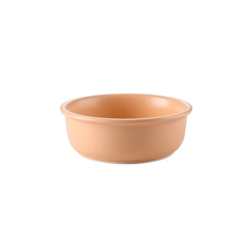 Ceramic cat bowl in 14.7cm or 17.8cm size with blue finish