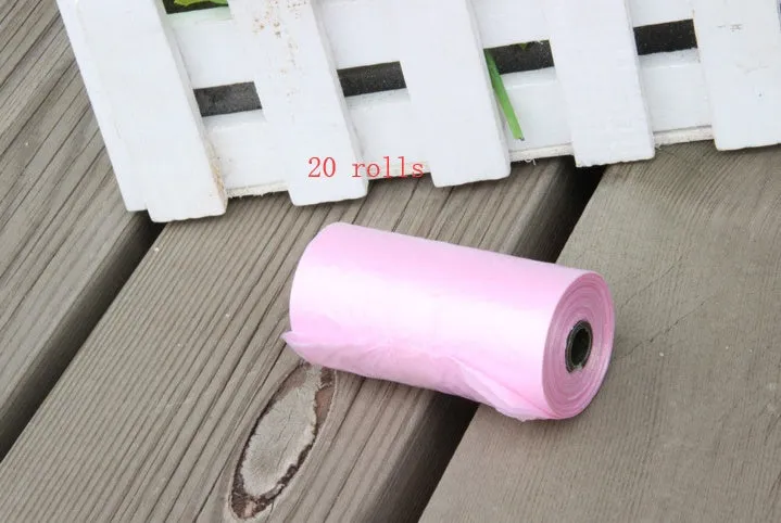 Bone-shaped pet garbage bag dispenser in new PP material, 8cm long and 5cm wide, on a table