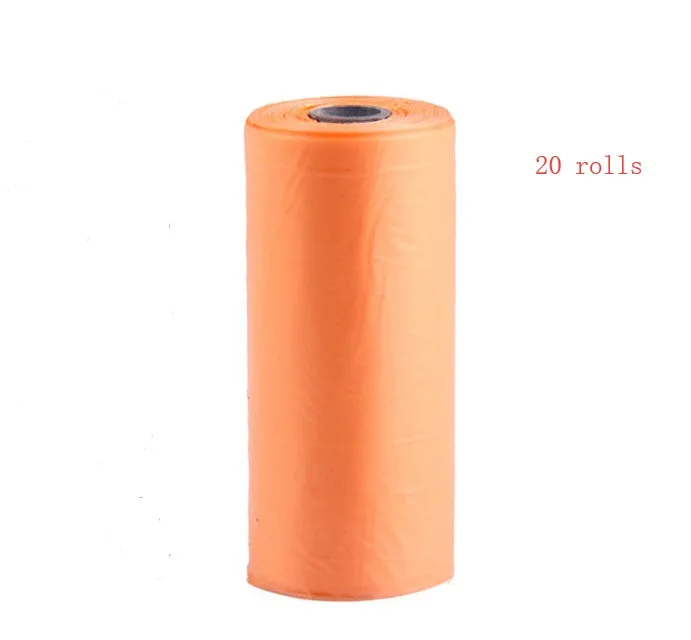 Bone-shaped pet garbage bag dispenser in new PP material, 8cm long and 5cm wide, on a table