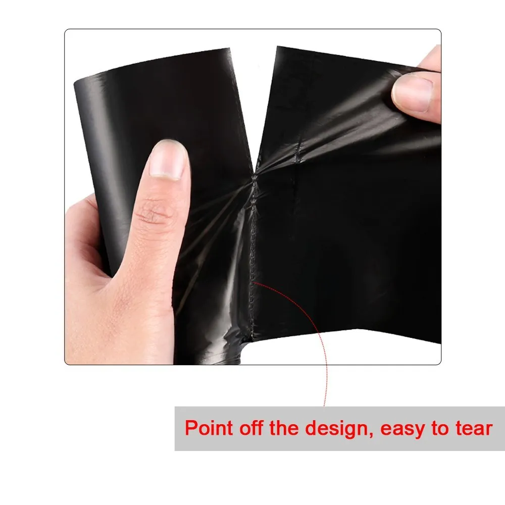 Bone-shaped pet garbage bag dispenser in new PP material, 8cm long and 5cm wide, on a table