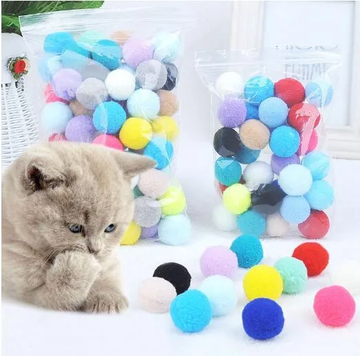 Soft plush cat toys in pack of 30 or 70 pieces for interactive play