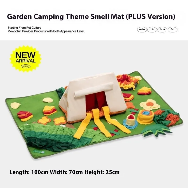 Themed dog sniffing mat enrichment toy in one of ten available designs