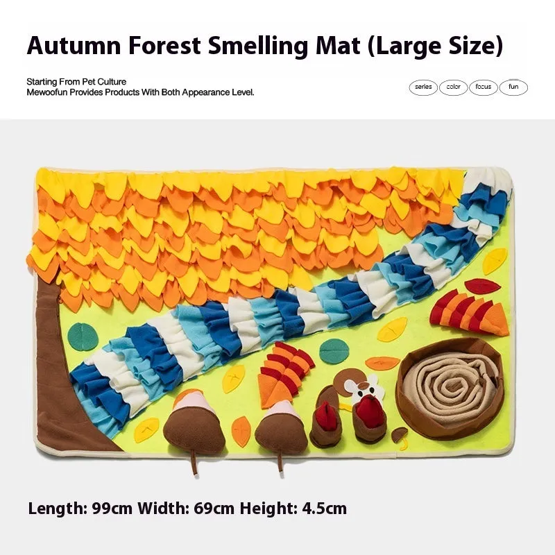 Themed dog sniffing mat enrichment toy in one of ten available designs