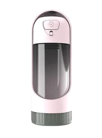 Pet water bottle 300ml BPA-free dog travel cup with leak-proof valve in sky blue colour