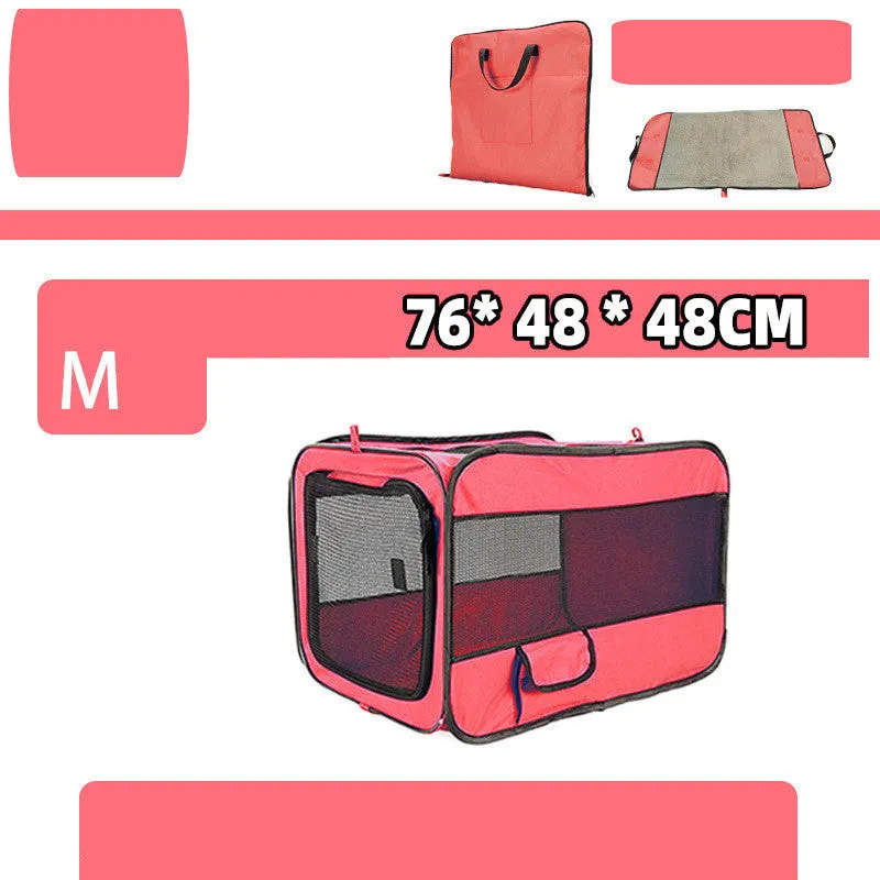 Gray folding pet travel carrier bag with mesh windows, seatbelt straps, and removable pad