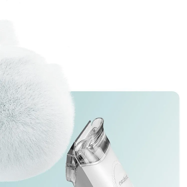 White and green pet grooming tool with vacuum suction, 9000Pa, 1000ml dust box, ABS body, 290x132x210mm