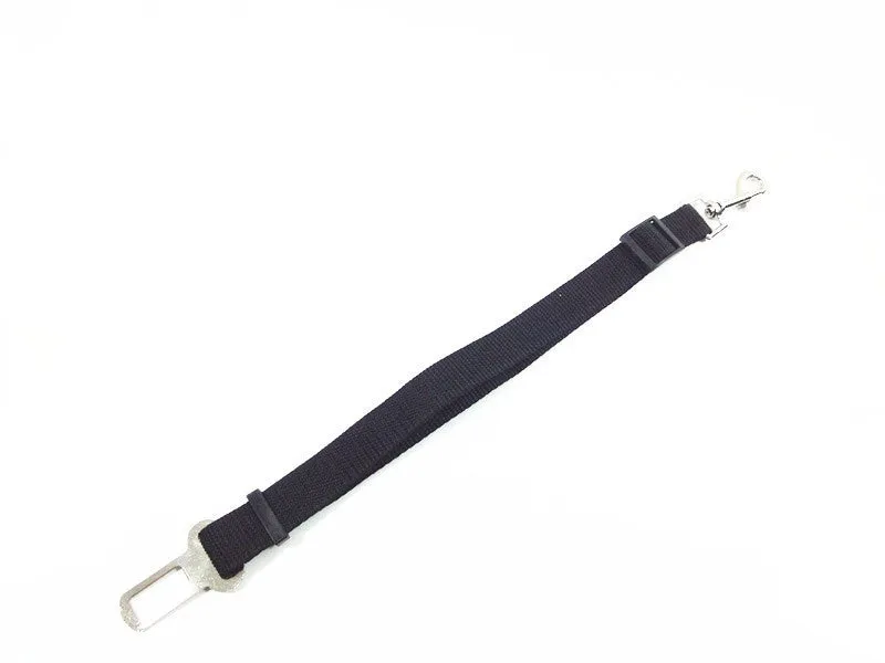 Adjustable dog car safety seat belt with PP material, 2.5cm width, adjustable 48-74cm length, in multiple colours