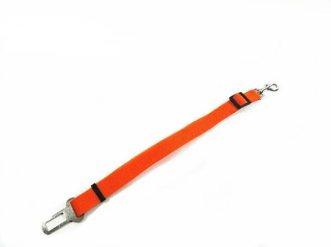 Adjustable dog car safety seat belt with PP material, 2.5cm width, adjustable 48-74cm length, in multiple colours