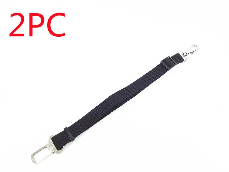 Adjustable dog car safety seat belt with PP material, 2.5cm width, adjustable 48-74cm length, in multiple colours
