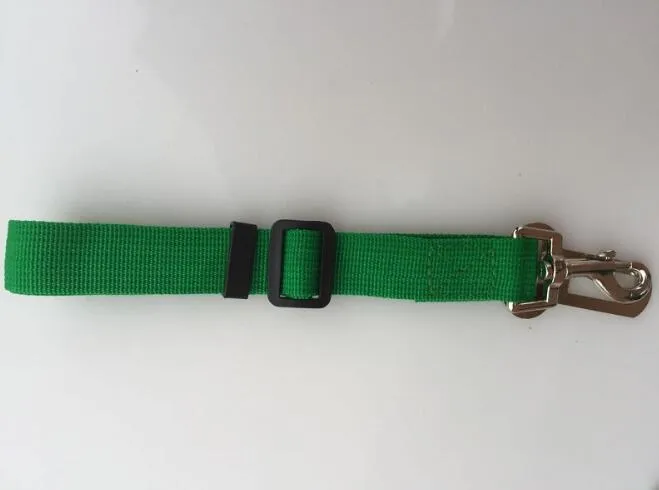 Adjustable dog car safety seat belt with PP material, 2.5cm width, adjustable 48-74cm length, in multiple colours