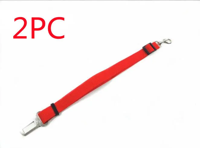 Adjustable dog car safety seat belt with PP material, 2.5cm width, adjustable 48-74cm length, in multiple colours