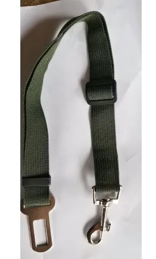 Adjustable dog car safety seat belt with PP material, 2.5cm width, adjustable 48-74cm length, in multiple colours