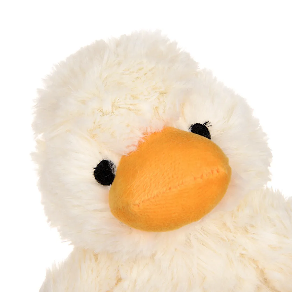Plush white duckling vocal toy for dogs with squeaker, 23cm and 35cm sizes available