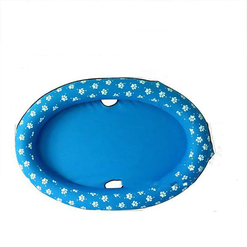 Dog swimming pool inflatable hammock with 210D Oxford cloth and PVC liner for pets up to 40kg