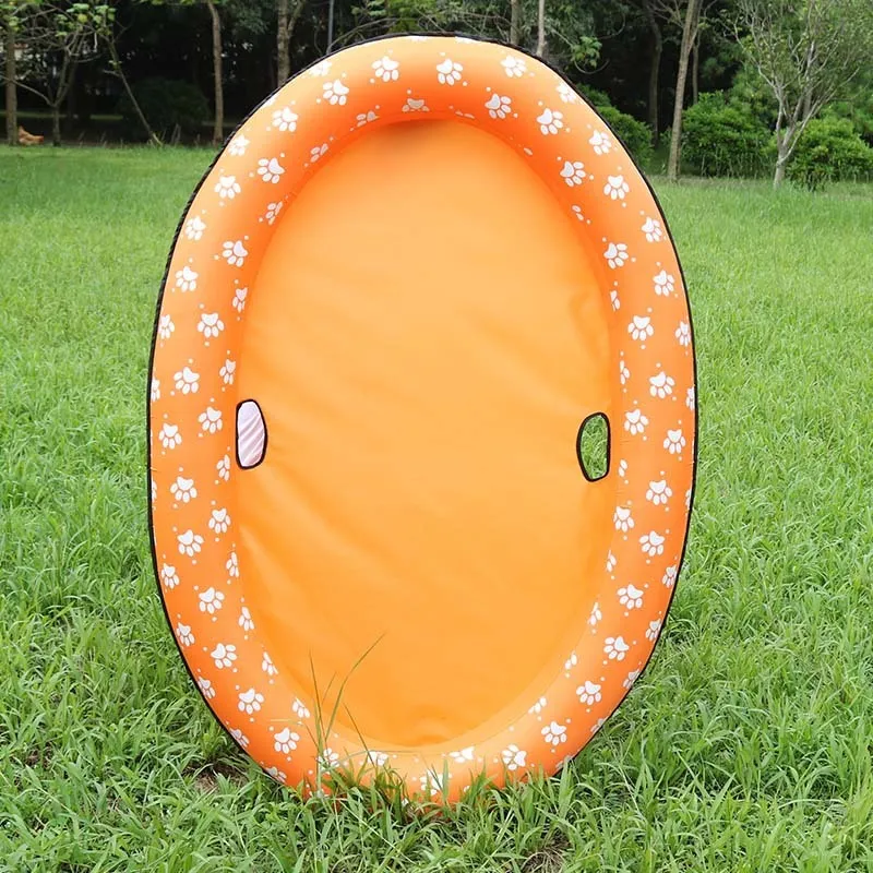 Dog swimming pool inflatable hammock with 210D Oxford cloth and PVC liner for pets up to 40kg