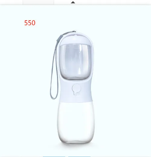 Pet dual-use water cup for dogs plastic detachable 300ml water 100g grain capacity green colour
