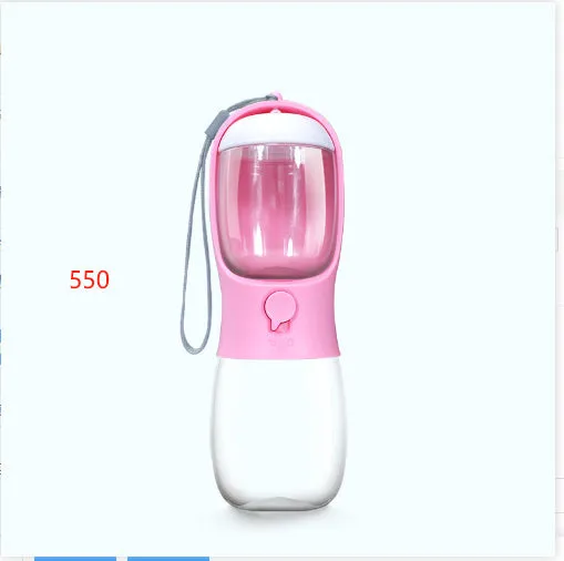 Pet dual-use water cup for dogs plastic detachable 300ml water 100g grain capacity green colour