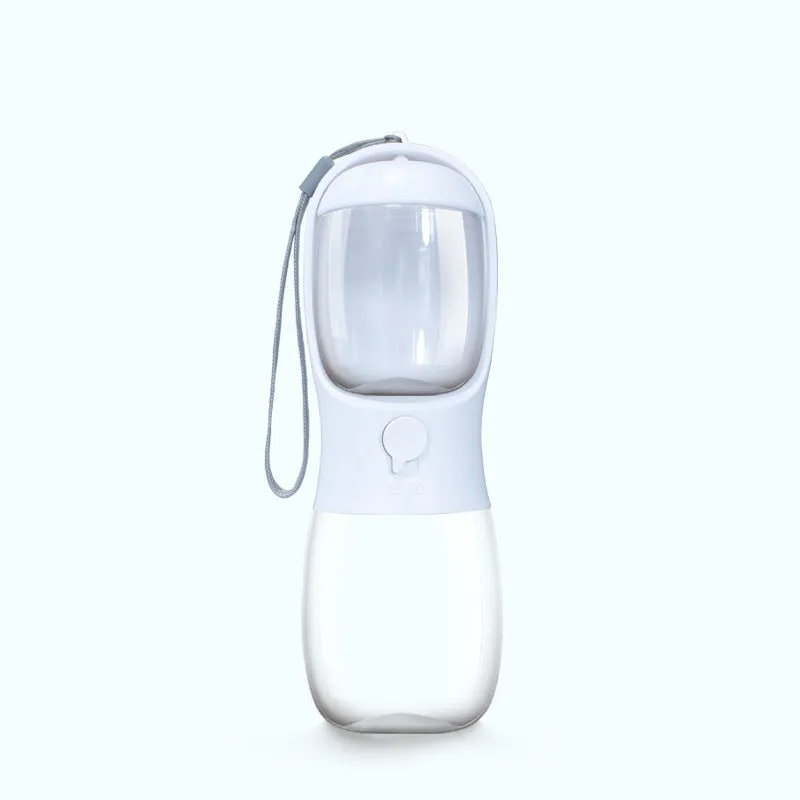 Pet dual-use water cup for dogs plastic detachable 300ml water 100g grain capacity green colour
