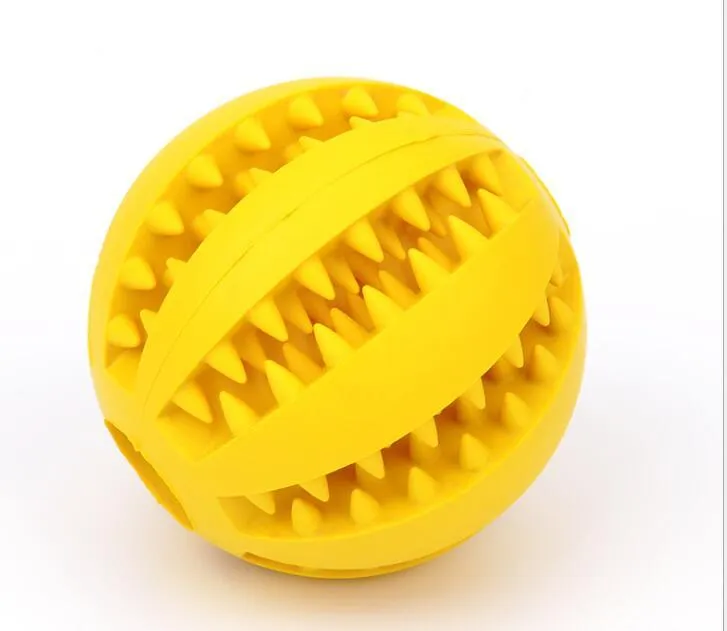 Non-toxic rubber mint feeding ball with built-in food storage bin for cats and dogs 5cm and 7cm multicolor