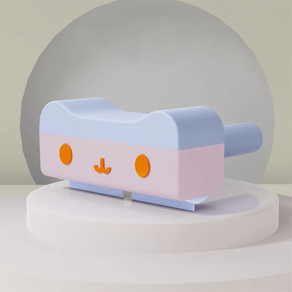 Reusable pet hair roller remover for furniture in blue pink colour