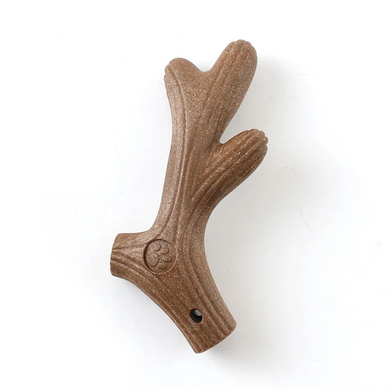 Pet dog toy with TPR molar bumps in bone style, small size for teeth cleaning and chewing