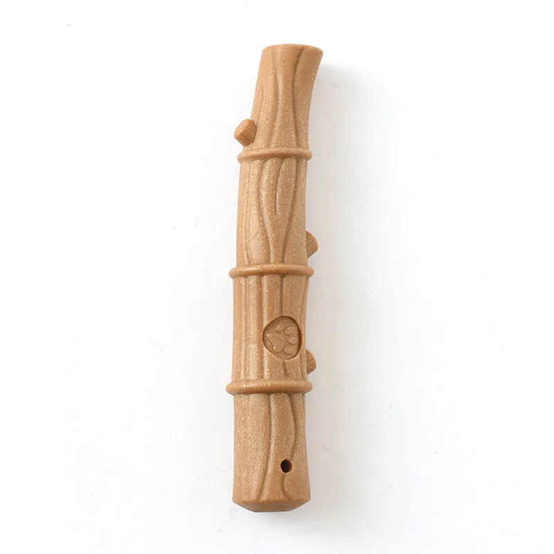 Pet dog toy with TPR molar bumps in bone style, small size for teeth cleaning and chewing
