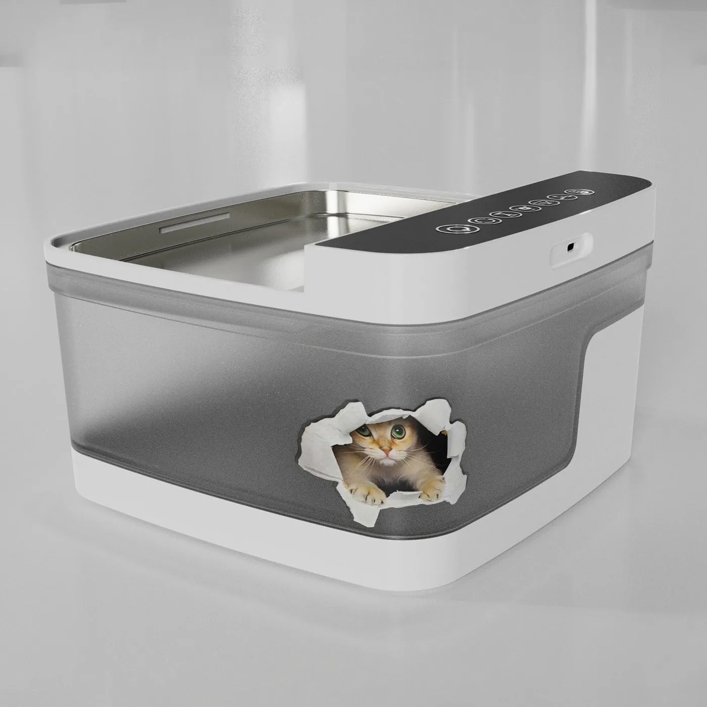 Automatic pet water dispenser with circulating pump and filter element for cats and dogs