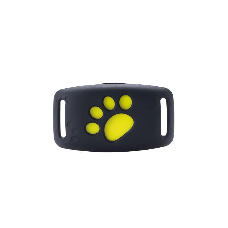 GPS Pet Tracker Z8-A with ABS+PVC casing, waterproof, USB charge, and map function on a collar