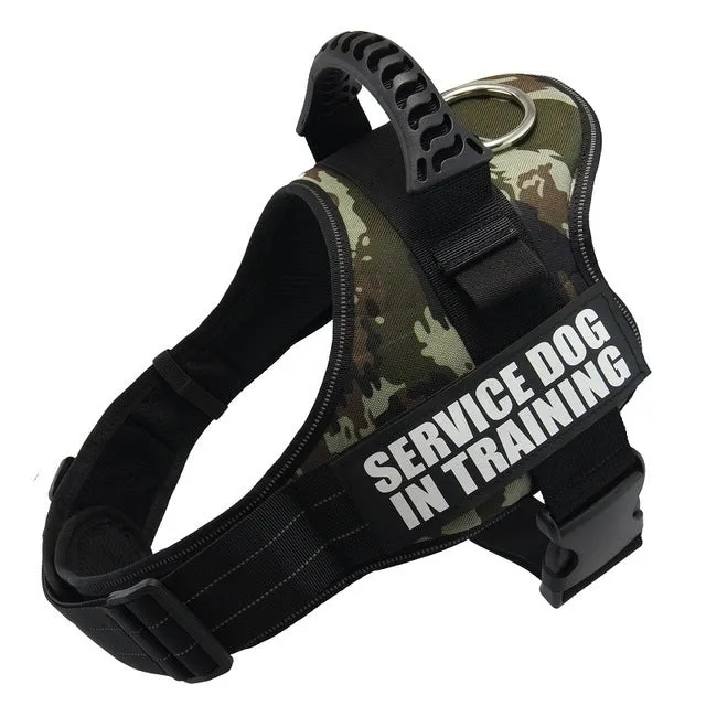 Personalised Custom Reflective Breathable Dog Harness No Pull Adjustable Pet Harness Vest for Small Large Dogs with Patch Nylon Chest Strap Many Sizes and Colours