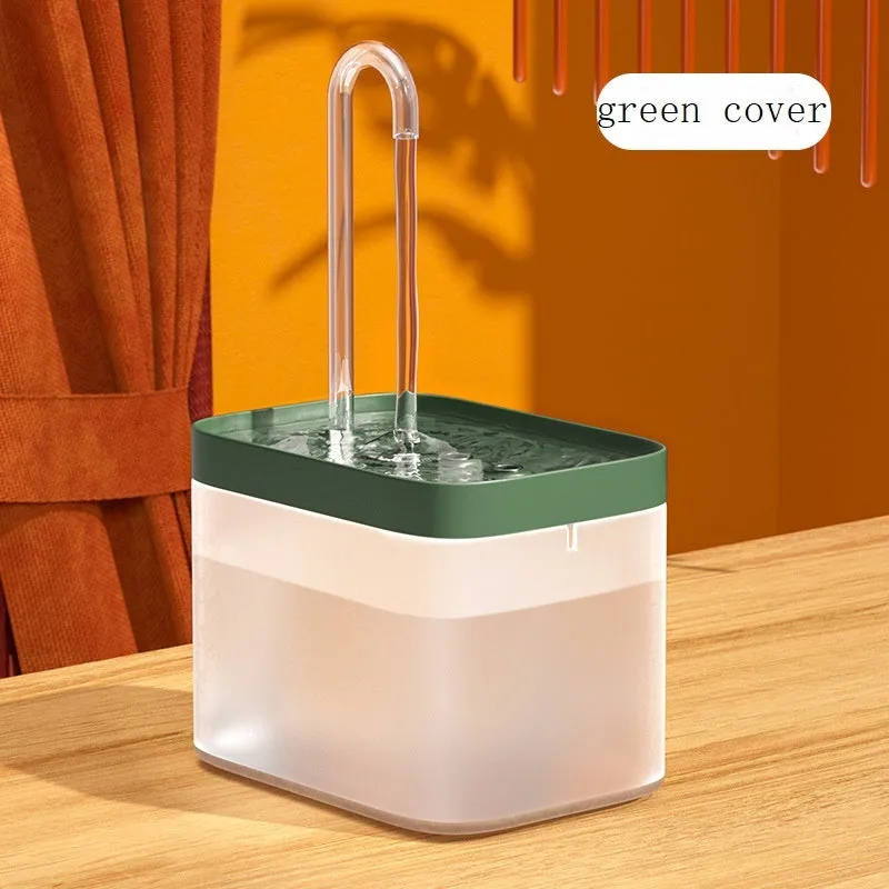 Automatic cat water fountain 1.5L USB mute pump recirculating filtering drinker bowl for cats and pets