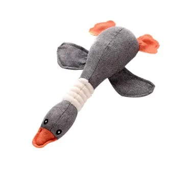 Dayan dog plush sound toy in multiple animal designs with squeaker