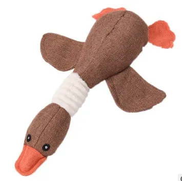 Dayan dog plush sound toy in multiple animal designs with squeaker