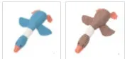 Dayan dog plush sound toy in multiple animal designs with squeaker