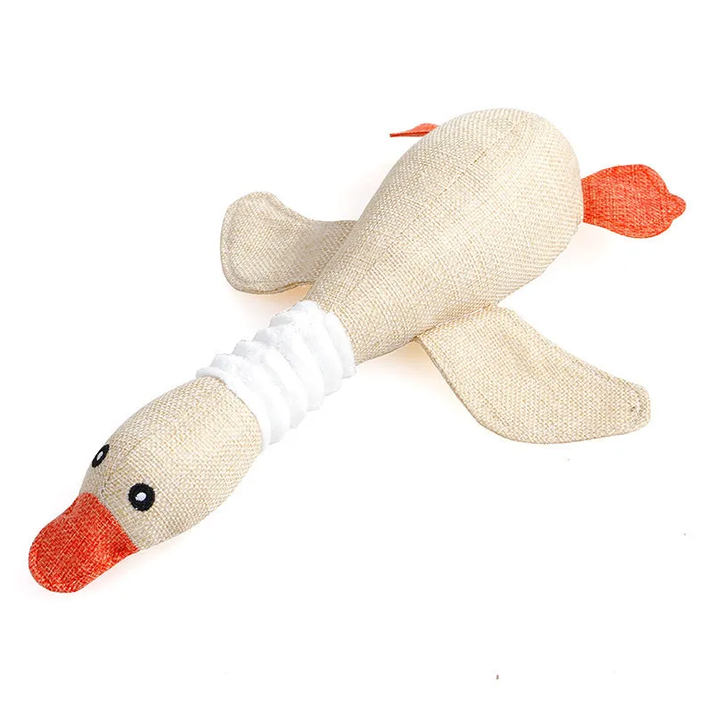Dayan dog plush sound toy in multiple animal designs with squeaker