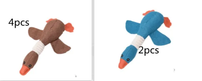 Dayan dog plush sound toy in multiple animal designs with squeaker
