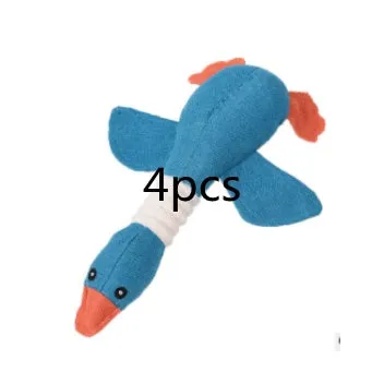 Dayan dog plush sound toy in multiple animal designs with squeaker